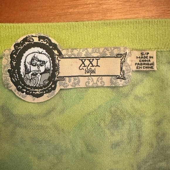 Forever 21 Vintage Y2K2000s  Floral cardigan Sweater decorative Button - Picture 5 of 7